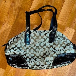 Brown Signature Coach Satchel